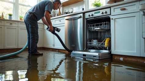 Dishwasher Flooded Kitchen Floor