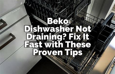 dishwasher isnt draining