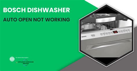 dishwasher not working properly