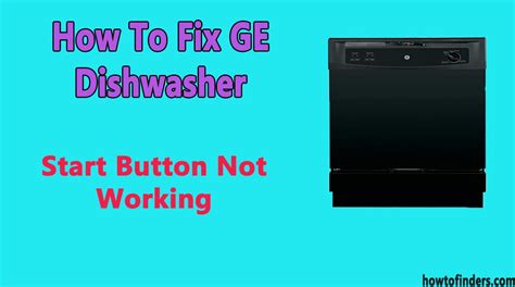 Dishwasher Program Button Not Working
