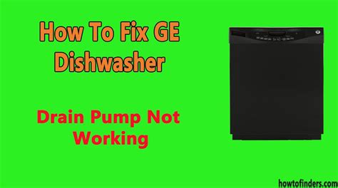 dishwasher pump not working