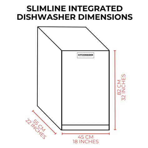 Dishwasher Slimline Dimensions