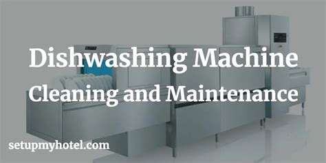 Dishwashing Machine Cleaning