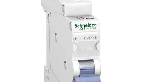 Disjoncteur Schneider Dclic Xe 16a D'clic SCHNEIDER 16A Auto Ph+N Courbe C