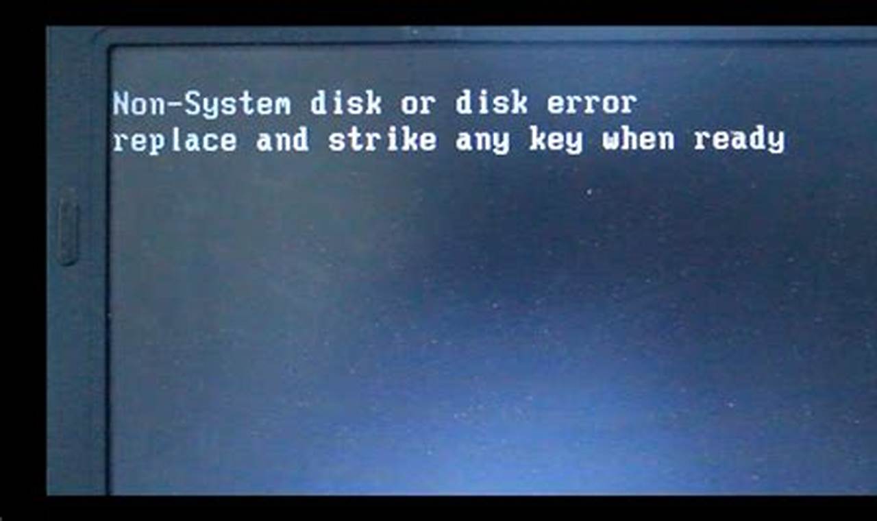 disk or network error