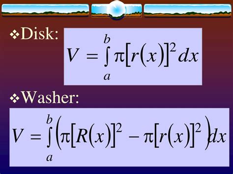 Disk And Washer Method Ap Calc Ab