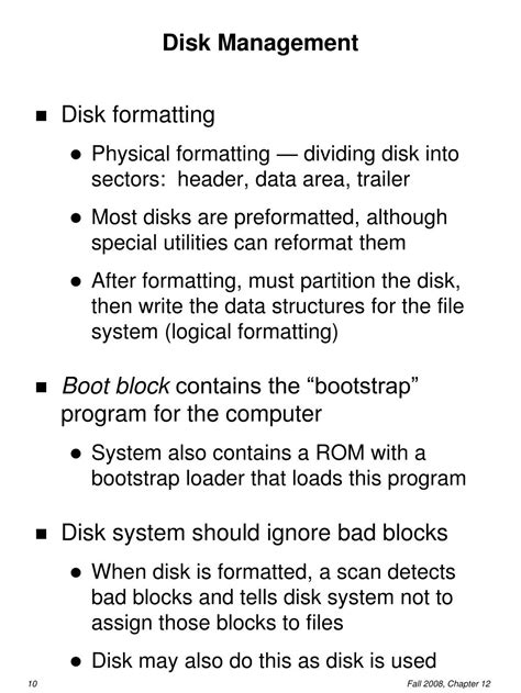 Disk Utilities Examples