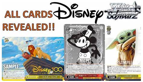 Disney 100 Card Price List
