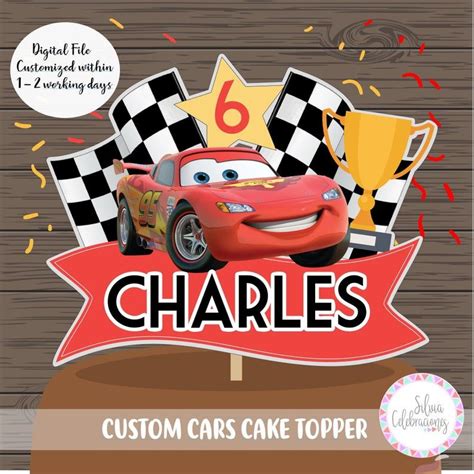 Disney Cars CAKE TOPPER DECORATION 7,5inch Icing in 2022 Disney cars
