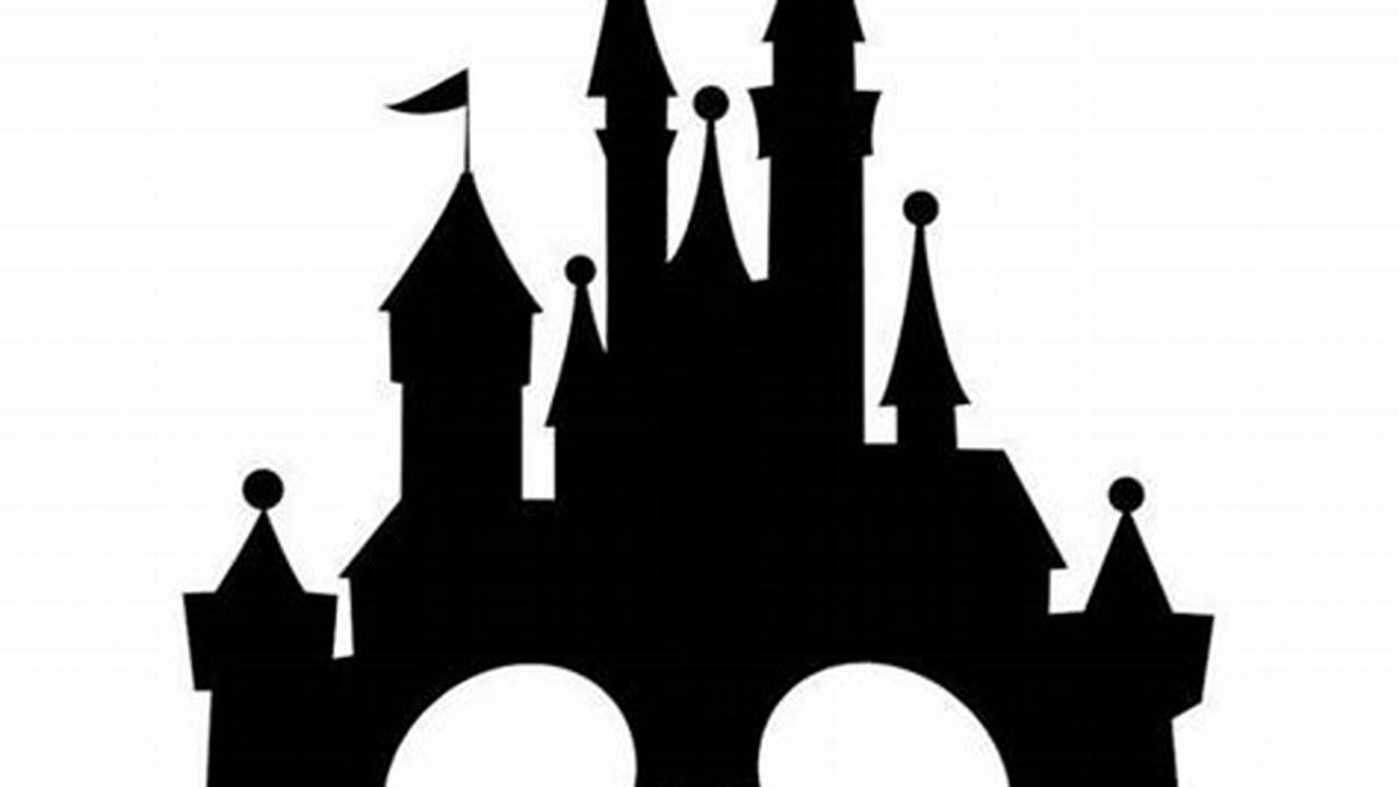 Discover the Magic of Disney Castle Clip Art in Black and White: Free SVG Cut Files for Limitless Creativity