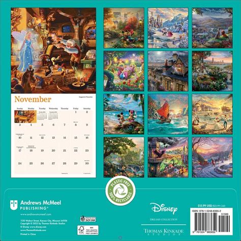 The Disney Dreams Collection By Thomas Kinkade Studios 2024 Wall Calendar: A Must-Have For Disney Fans