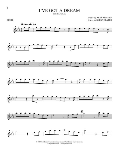 Disney Flute Sheet Music: A Magical Melody For Flute Enthusiasts