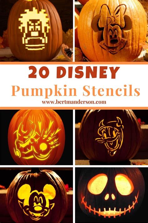 Disney Pumpkin Carving Stencils Pumpkin carving disney stencils