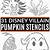 disney pumpkin stencils printable