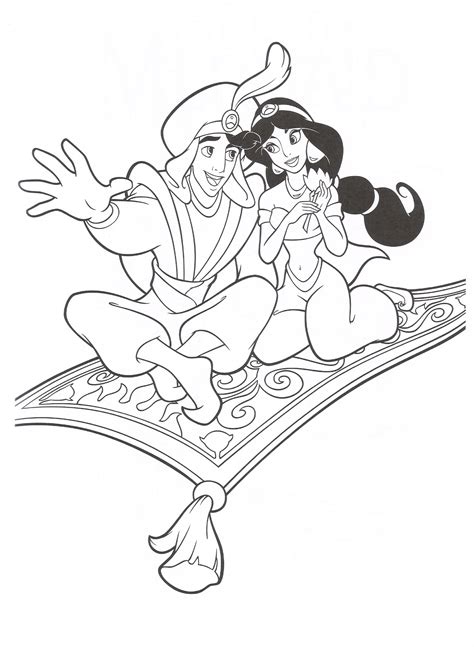 disney aladdin coloring pages