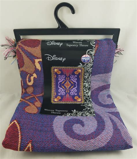 disney aladdin magic carpet woven tapestry throw blanket