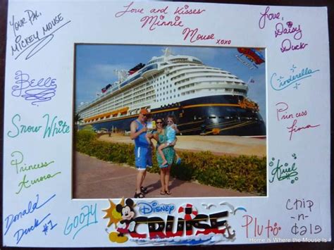disney cruise autograph ideas
