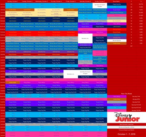 disney junior archive schedule