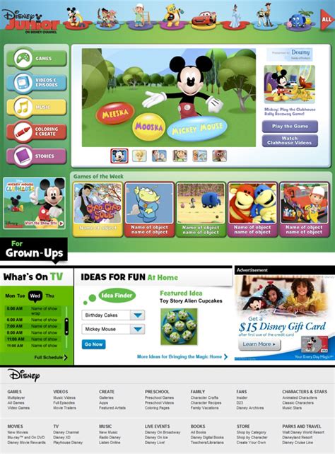 disney junior website archive