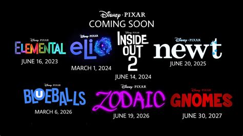 disney pixar movies 2026