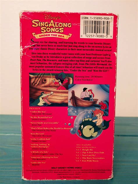 disney sing along songs under the sea archive