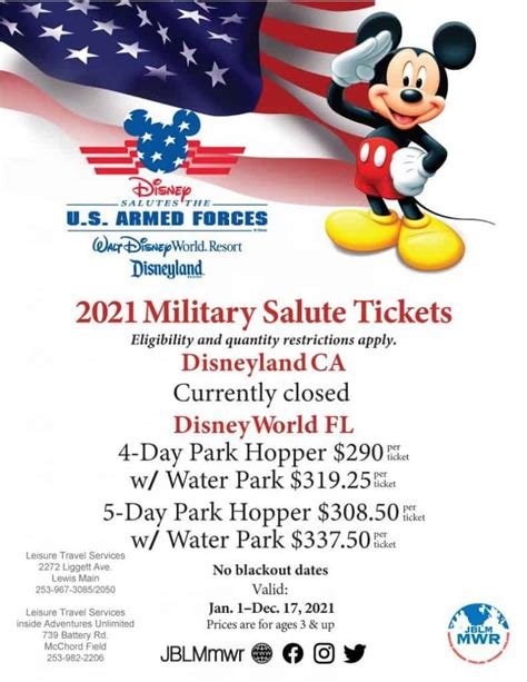 disney world tickets 2024 military