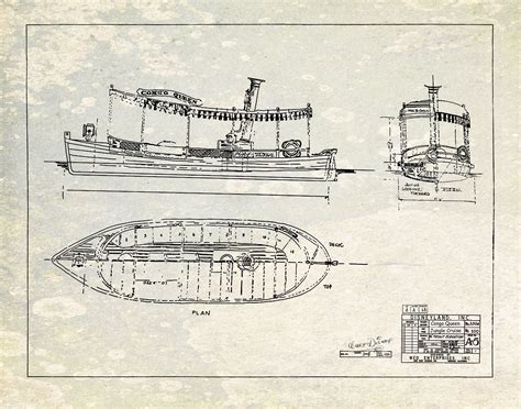 disneyland jungle cruise boat blueprint