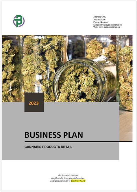 cannabis cultivation dispensary business plan template Business Plan