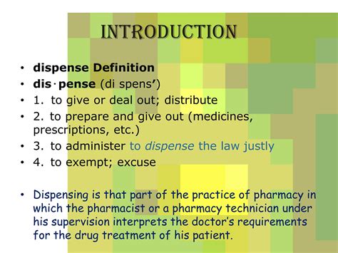 Dispense With Definition And Example