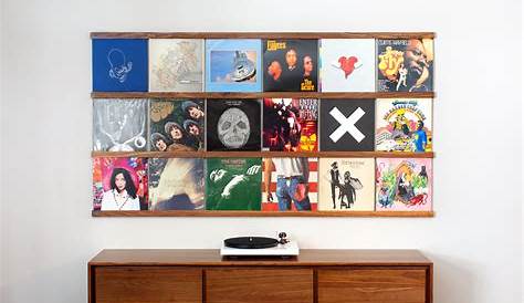 Display Vinyl Records On Wall Statement Piece Instead Of Headboard Record Art