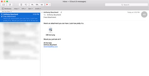 Display Attachments In Apple Mail