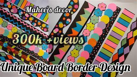 Display Board Border Designs