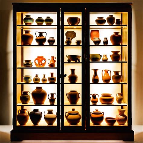 Display Cabinet Pottery