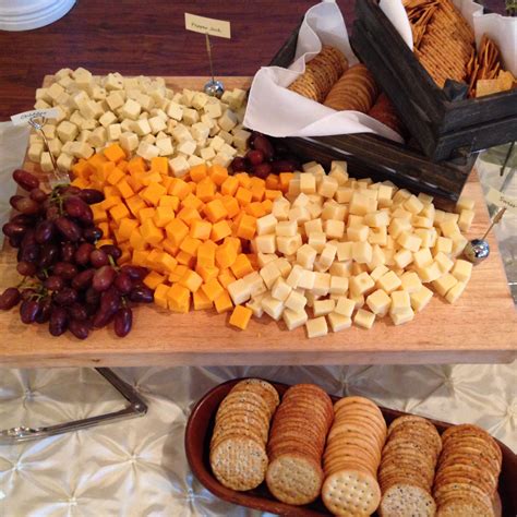 display cheese and crackers