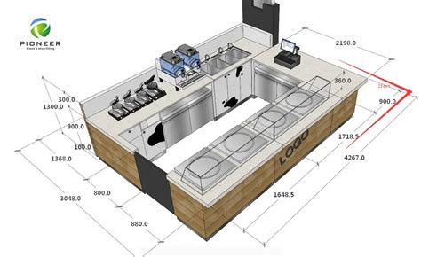 Display Counter Dimensions