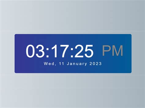 Display Current Date And Time Codepen