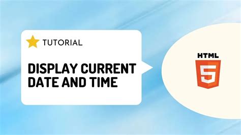 display current date and time in html using css