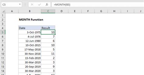 display current month name in excel