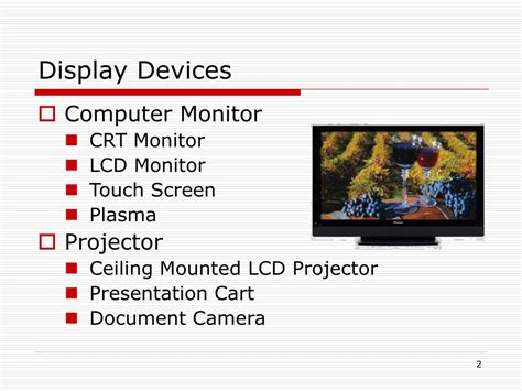 Display Devices In Multimedia