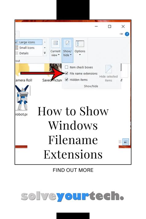 Display File Name Extensions