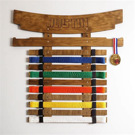 Display For Karate Belts