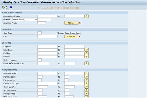Display Functional Location Tcode