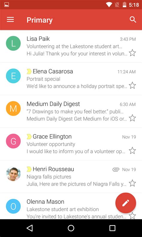 Display Gmail App