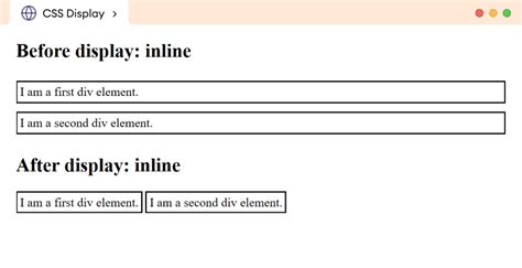 Display Inline And Width