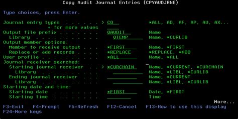 Display Journal Receiver In As400