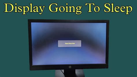 Display Monitor Keeps Going To Sleep