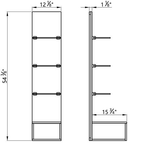 Display Shelf Dimensions