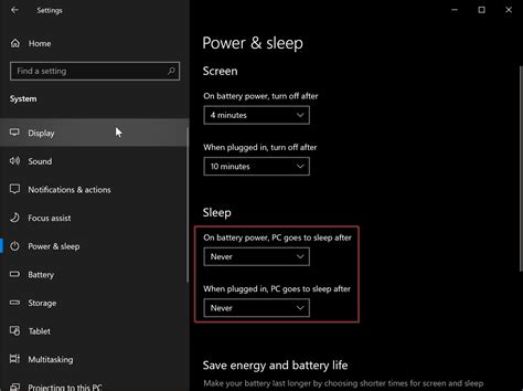 display sleep settings windows 11