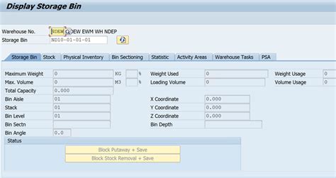 Display Storage Bin Number Sap