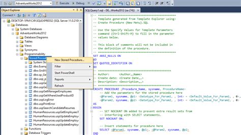 Display Stored Procedure In Sql Server